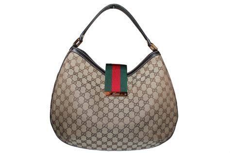 gucci purse hobo monogram|Gucci pochette monogram shoulder bag.